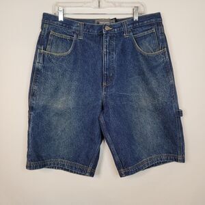 VTG Foot Locker Carpenter Jean Shorts Mens 36x11" Skate Y2K Baggy Gorp Workwear
